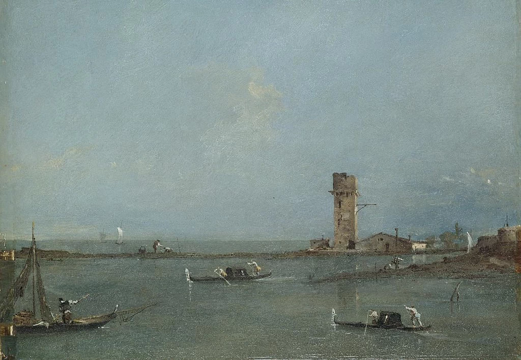 Veduta della laguna con la torre di Marghera - National Gallery of Victoria